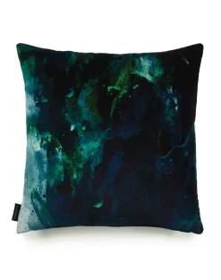 17 Patterns Beyond Nebulous Green & Blue Cushion