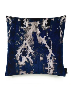 17 Patterns Blotto Navy Cushion