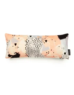 17 Patterns Leopard Love Peach Lumbar Cushion