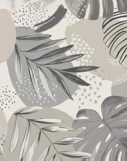 ABSTRACT JUNGLE PUTTY GREY
