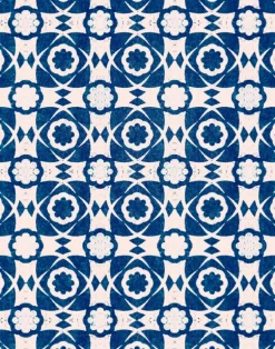 Aegean Tiles, Indigo