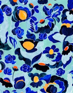 Amalia Blue, Cotton/Linen