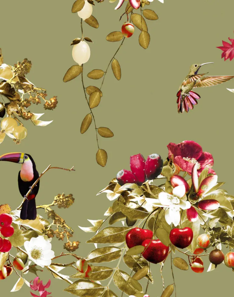 Amazonia Blooms, Jungle Green