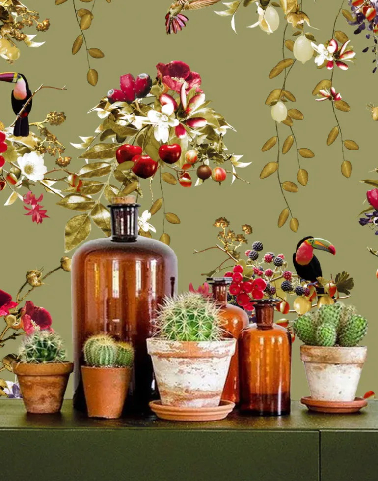 Amazonia Blooms, Jungle Green