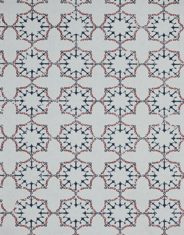 Anchor Tile, Red White & Blue