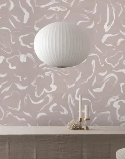 Aqueous Grasscloth, Dusky Rose