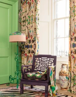 Arc en Ciel, Viscose and Linen Fabric