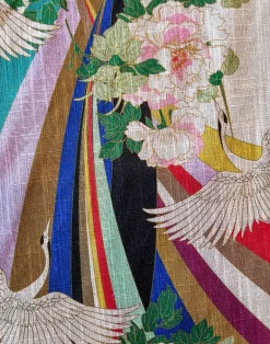 Arc en Ciel, Viscose and Linen Fabric