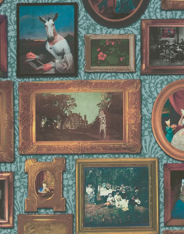 At the Art Gallery, Teal