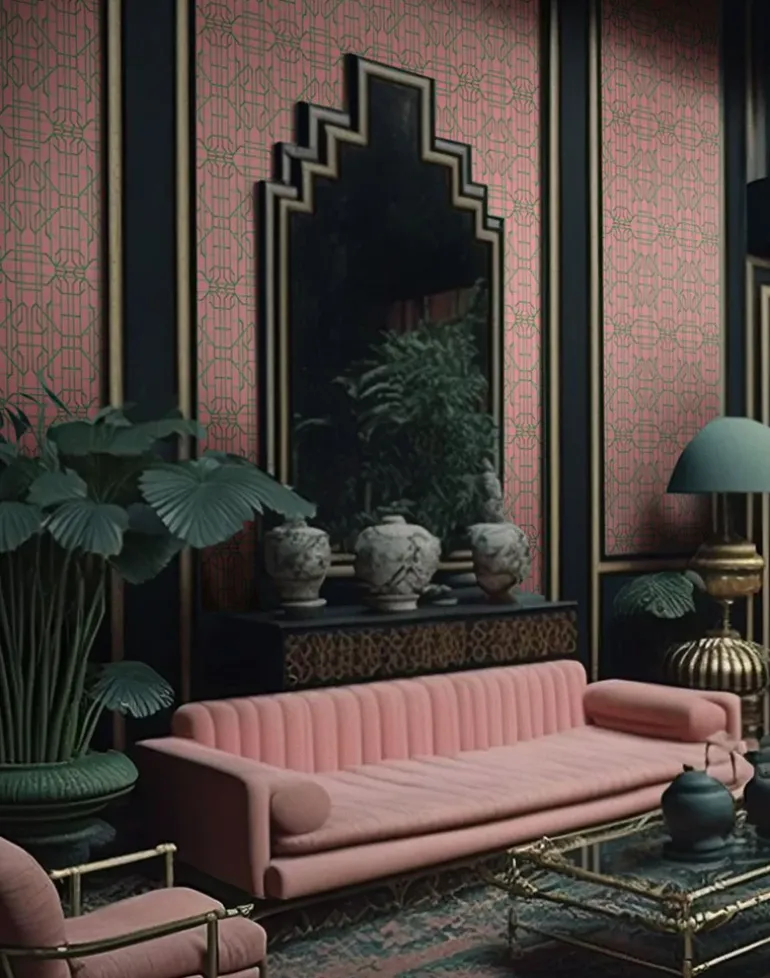 Bamboo Candy, Yellow on Swedish Blue