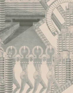 Barbican Walk, Grey Pink