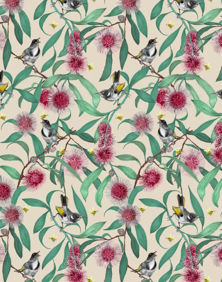 Bees in the Hakea, Cream