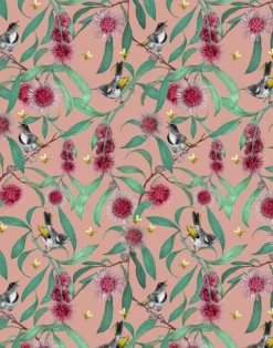 Bees in the Hakea, Dusty Pink