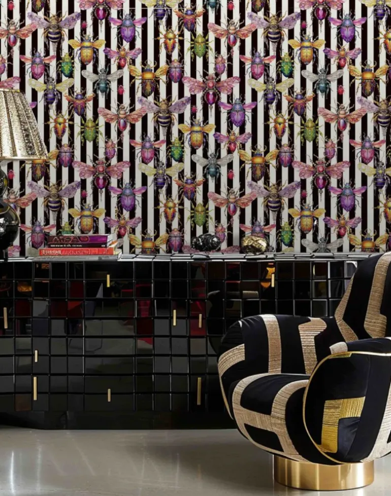 Bejeweled Bugs, Apple Green Stripe