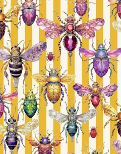 Bejeweled Bugs, Mustard Stripe