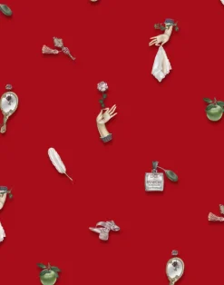 Belle Epoque Red Wallpaper