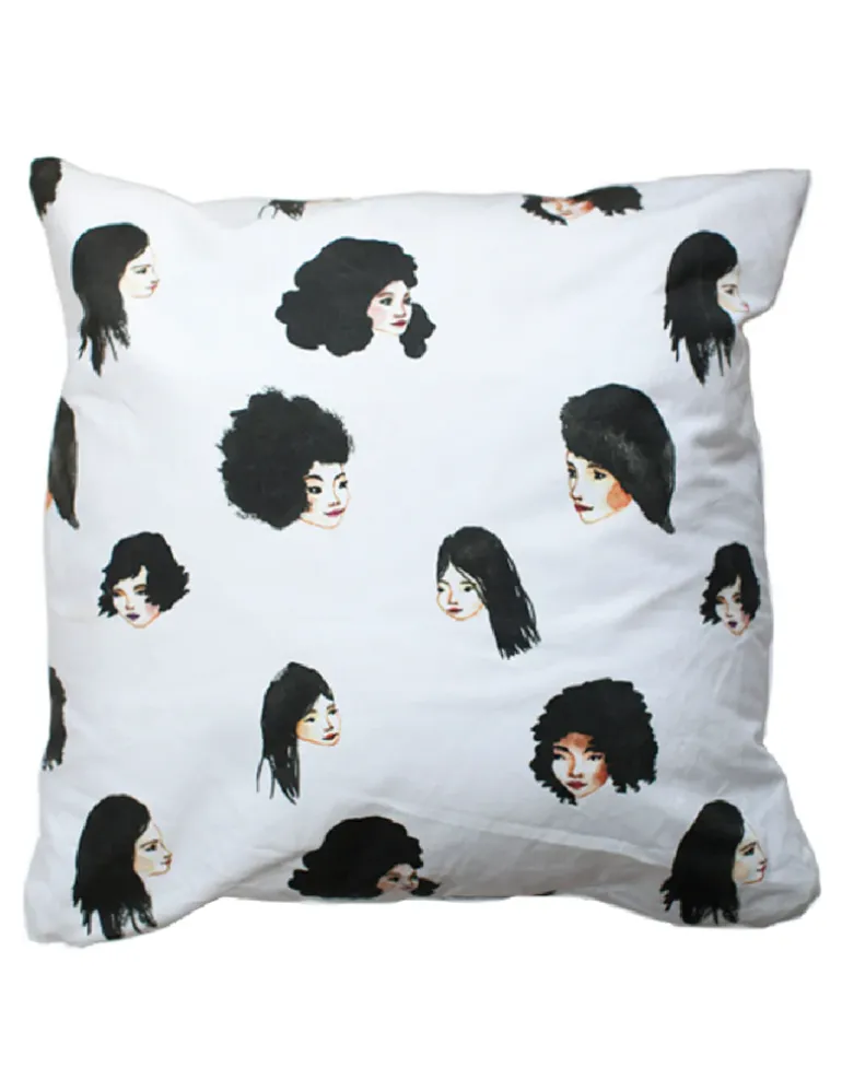 Bethany Eden Black Hair Pillow
