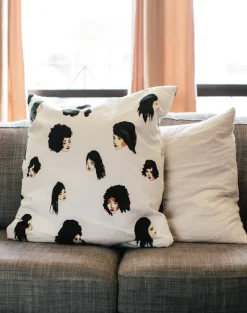 Bethany Eden Black Hair Pillow