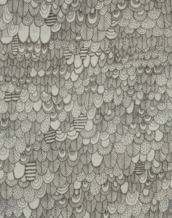 Bird Linen Fabric, Watercolor