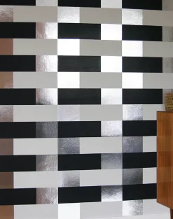 Block, Silver Black White