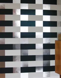 Block, Silver Navy White