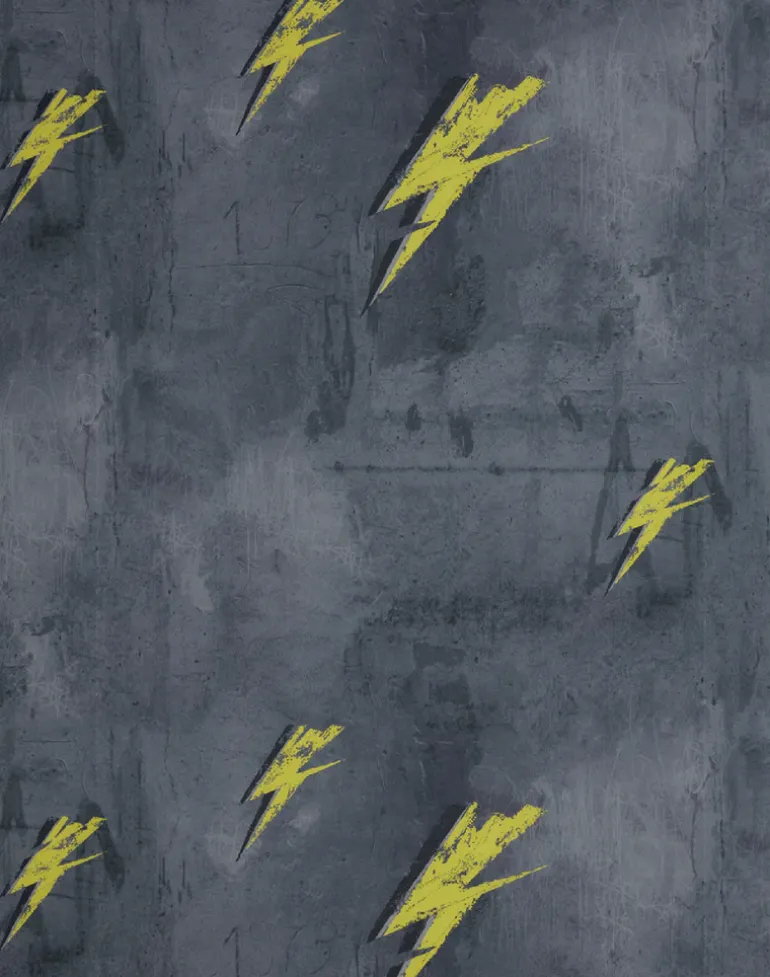 Bolt, Yellow on Charcoal