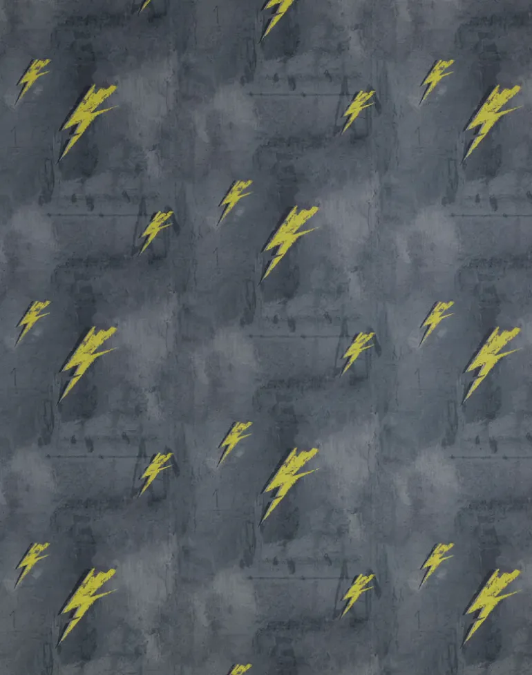 Bolt, Yellow on Charcoal