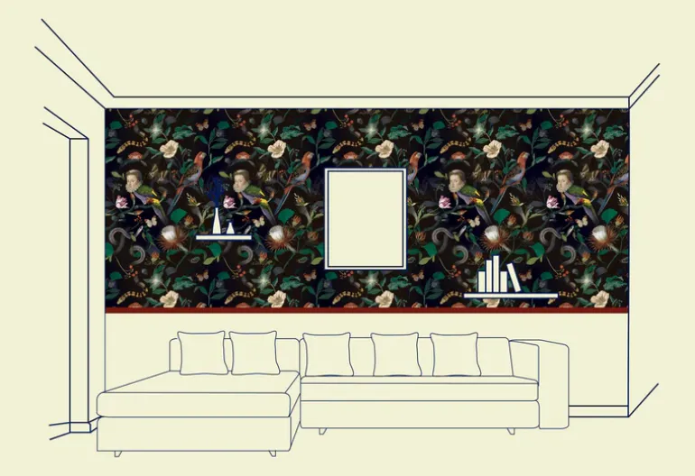 Botanical Night Wallfabric