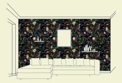 Botanical Night Wallfabric