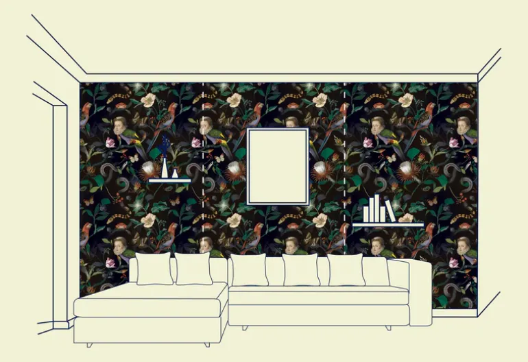 Botanical Night Wallfabric