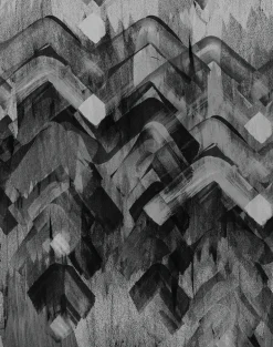 Brushed Herringbone, Black