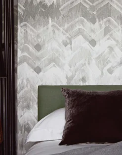 Brushed Herringbone, Black