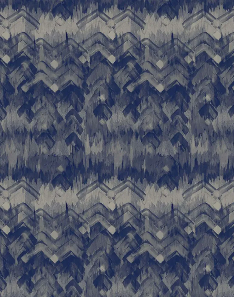 Brushed Herringbone, Blue