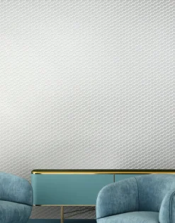 Buzz, White Flock/Silver Lustre