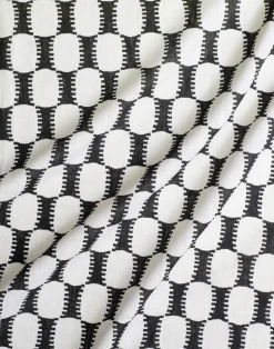 Capri Linen Fabric, Black