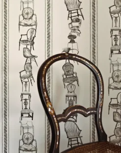 Chairs, Black on Parchment