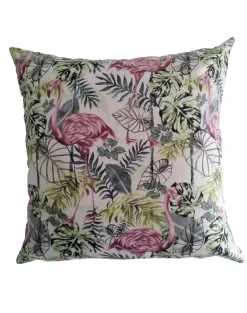 Charlotte Jade Tropical Flora Cushion Cover