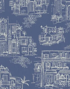 CHARMING LANES, CHINA BLUE