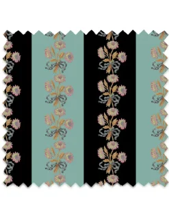 Chateau Stripe, Ink & Blue Fabric