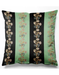 Chateau Stripe, Ink & Mint Fabric