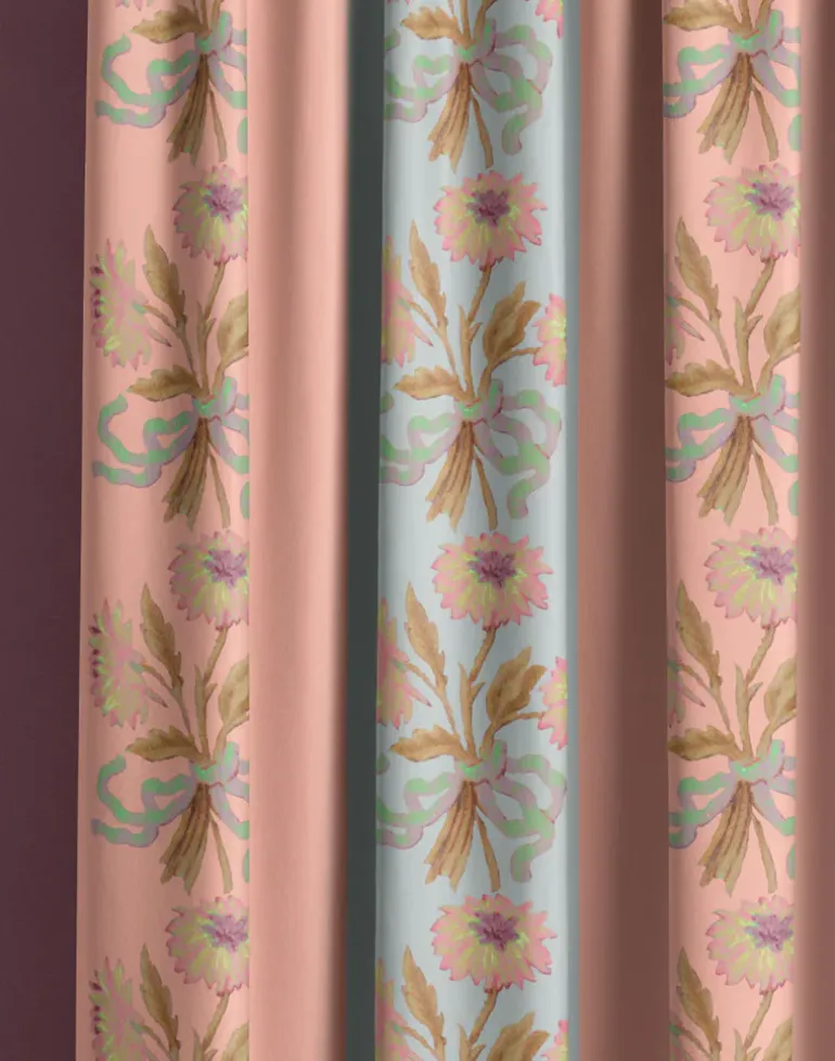 Chateau Stripe, Peach & Cloud Fabric