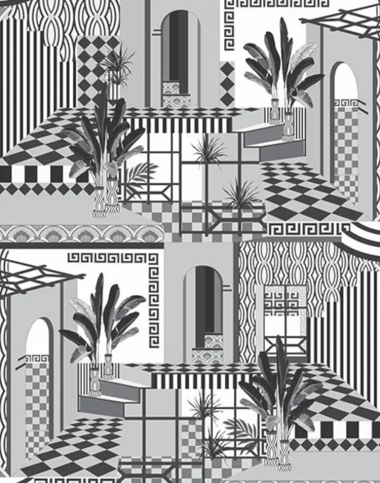 Chatelaine Mural, Black