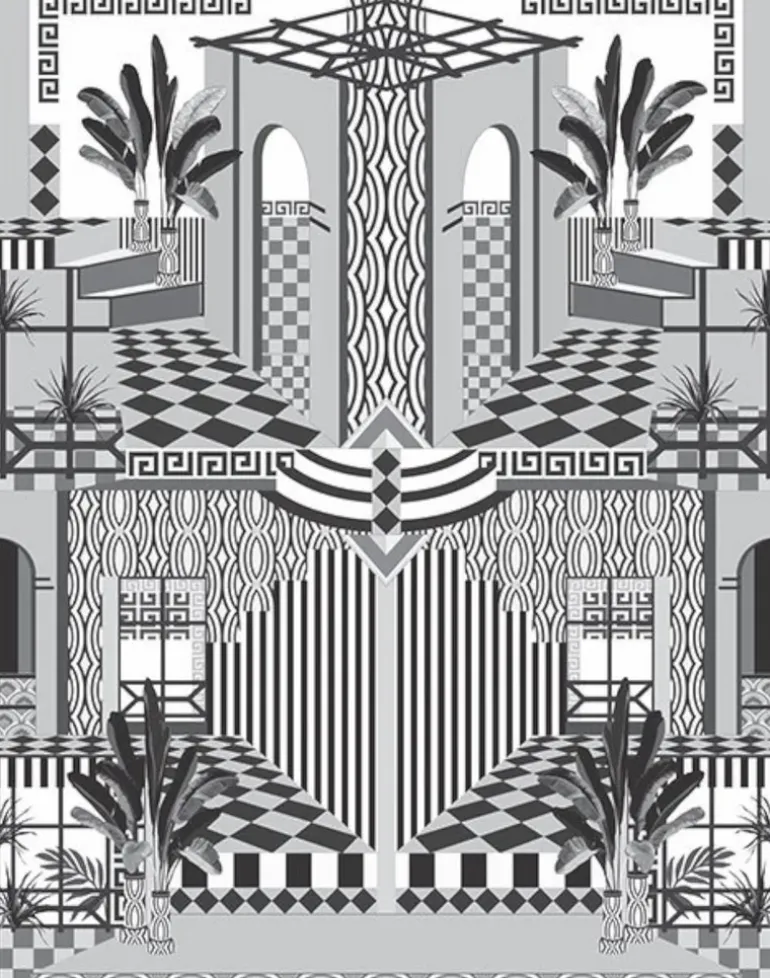 Chatelaine Mural, Black