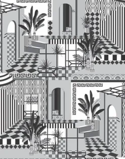 Chatelaine Mural, Black