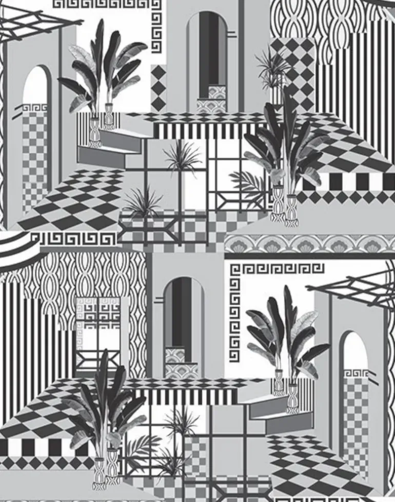 Chatelaine Mural, Black