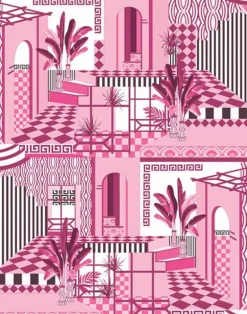 Chatelaine Mural, Rose