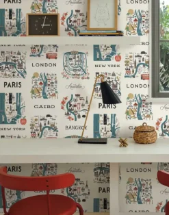 City Maps, Grey & Gold RI5161