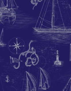 Cowes Mural, Quink Blue