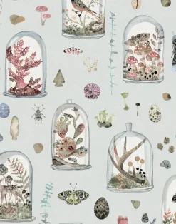 Curio, Gris - Linen Fabric