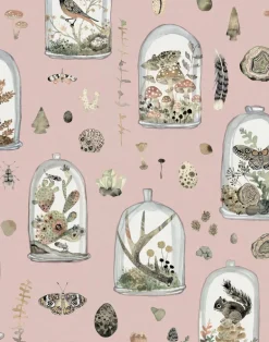 Curio, Rose - Linen Fabric